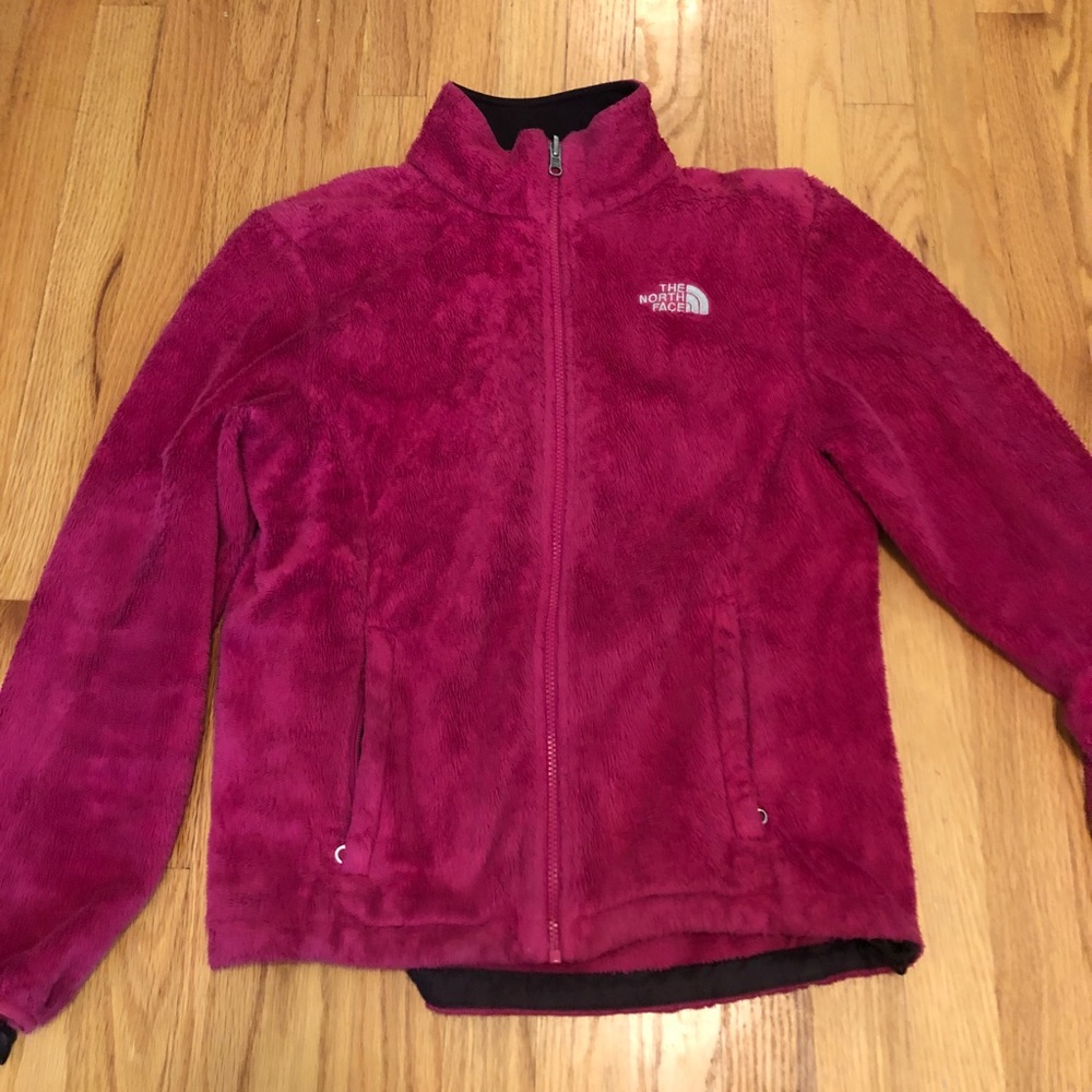 Pink Fleece North Face Jacket